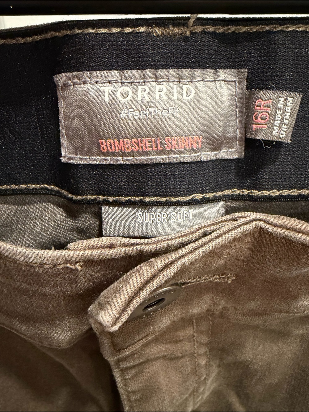 Torrid Bombshell Skinny Pants in Green